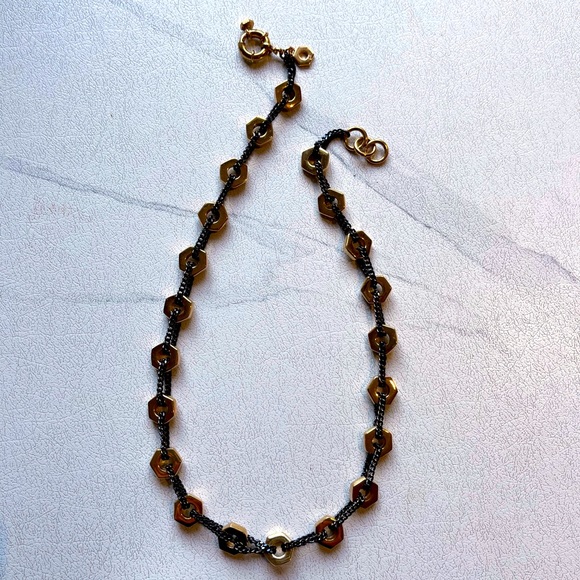 Marc by Marc Jacobs Bolts Bib Necklace - Picture 1 of 7